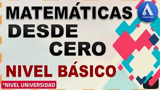 Cómo APRENDER MATEMÁTICAS desde cero NIVEL BÁSICO [upl. by Llerdnad]