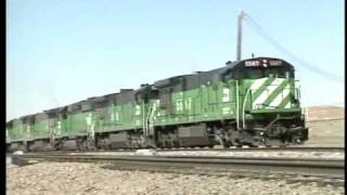 Wyoming Coal Trains Preview [upl. by Llenoj]