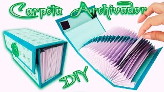 Carpeta Archivadora Scrapbook carft Diy  Folder o Caja archivador [upl. by Leynad]