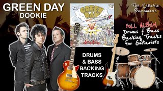 Green Day  Dookie FULL ALBUM FRONT TO BACK Backing Tracks All songs in order  Drums amp Bass Only [upl. by Natelson]