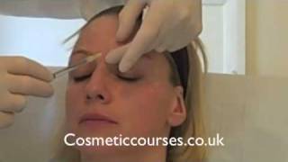 Botox training 3 Botox injection demonstration  Cosmetic Courses [upl. by Ynnatirb]