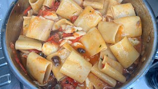 Pasta con baccalà Olive e Capperi la ricetta napoletana 😋🇮🇹 Italian food official 2023 [upl. by Malcolm240]