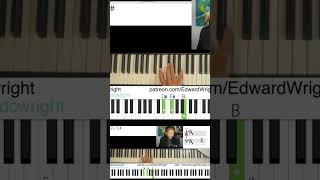 B Major  Inversions piano pianolessons learn learnpiano learnmusic music explore 4th fyp [upl. by Ayikahs]