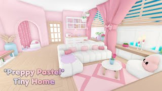 PREPPY PASTEL Tiny home Speed build in Adopt me [upl. by Anderea]