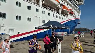 Carnival Splendor Cruise Ship in Lombok [upl. by Costanza]