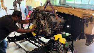 ASMR  Dropping The Gen 2 Coyote Motor Into A 67 F100 With Qa1 Suspension [upl. by Notserp]