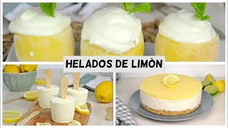 Helados de limón PARA VERANO  Polos de limón  recetas fáciles y rápidas [upl. by Halle]