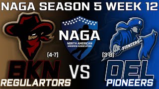 NAGA Season 5 Week 12 Game 9 Brooklyn Regulators  Delaware Pioneers [upl. by Annatnom]