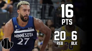 Rudy Gobert Highlights  Grizzlies vs Timberwolves  8th Dec 2023 [upl. by Akemej]