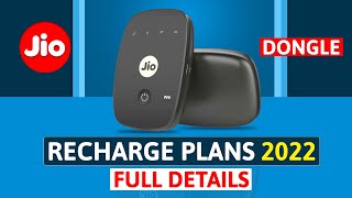 Top Jio Dongle Recharge Plans 2022Jio Dongle Plans ListJio Dongle Plans List Best Plans for JioFi [upl. by Isolda]