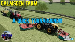 A QUICK TURNAROUND  Calmsden Farm Ep 81  Farming Simulator 22 [upl. by Yeliak]