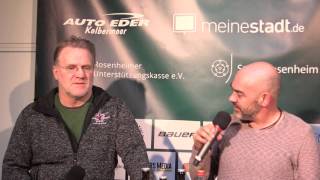 DEL2 Pressekonferenz 19022016  Starbulls Rosenheim vs Löwen Frankfurt [upl. by Adnuahsor]