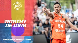 Worthy De Jong 🇳🇱 Netherlandss Olympic hope  3x3 Basketball [upl. by Fenton]