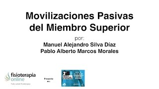 Movilizaciones pasivas del miembro superior [upl. by Dustan947]