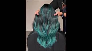 BLUE HAIR DYE AT LUMIERE BEAUTY [upl. by Nager]