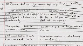 Difference between synchronous and Asynchronous counter Synchronous counter vs Asynchronous counter [upl. by Weber644]