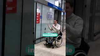 On lui refuse laccès au train alors quil est porteur de handicap rtbf MAJ MAJRTBF shorts [upl. by Donatelli]