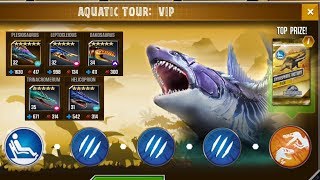 Gyrosphere Draft V I P Aquatic Tour  Jurassic World The Game [upl. by Ydna]