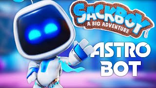 Sackboy A Big Adventure  FREE ASTRO BOT Costume DLC  PS5 Gameplay [upl. by Azal]