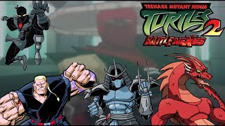 TMNT 2 Battle Nexus ALL Boss Battles  Hard Difficulty [upl. by Zoara803]