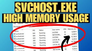 How To Fix Service Host High CPU Usage in Windows 11 svchost [upl. by Geminius470]