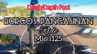 Ride to DEATH POOL CABONGAOAN BEACH  Mio i125  BURGOS PANGASINAN [upl. by Ahsimal]