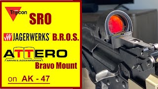 Trijicon SRO  Jagerwerks BROS  Attero Arms on AK  HOW TO [upl. by Yrellam]