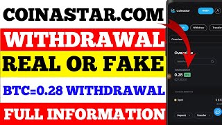 Coinastarcom Withdrawal  Coinastarcom Real or Fake  Coinastarcom  How to Withdrawal Coinastar [upl. by Iraj]