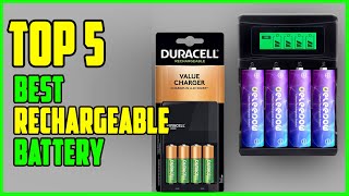 TOP 5 Best Rechargeable Battery 2023  Rechargeable Batteries Reviews [upl. by Leclair21]