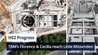 Tunnel progress as HS2’s ‘Florence’ and ‘Cecilia’ reach Little Missenden [upl. by Enimsay163]