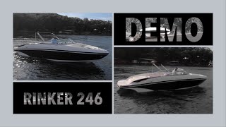 2007 Rinker 246 Captiva Open Bow Rider Live On Water Instructional Demo Test Drive Used Boats TV [upl. by Conni376]