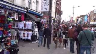 Walking on Camden  Market  High Street London  Sunday 21st April 2013 in full 1080 HD [upl. by Bentley738]