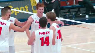 Mens Volleyball  Pepperdine Sweeps the TwoGame Series vs McKendree 30 [upl. by Domingo]