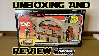 Star Wars The Vintage Collection Nevarro Cantina Unboxing and Review [upl. by Brasca625]