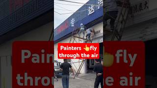 Painter flies through the air 😱😱 [upl. by Bremen]