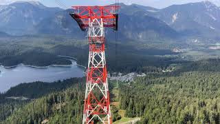 Talfahrt Seilbahn Zugspitze Mitte August 2022  Sommer Edition [upl. by Lienet820]