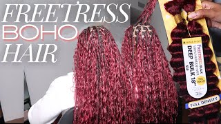 FREETRESS BOHO HAIR COLOR 530 EASY HUMAN HAIR PREP [upl. by Ihcur267]