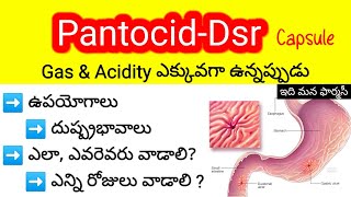 pantocid dsr review in telugu  uses dosedosage sideeffects precautions  panto40domperidone30 [upl. by Annalee]