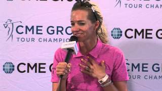 Kris Tamulis PreTournament Press Conference at the 2015 CME Group Tour Championship [upl. by Oramlub892]