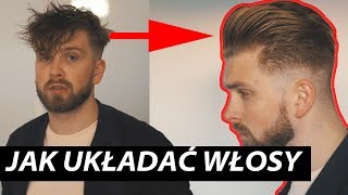 Jak układać włosy  POMPADOUR  męskie fryzury klasyczne [upl. by Jule]