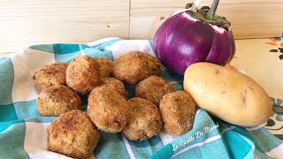 POLPETTE DI PATATE E MELANZANE Facili Da Preparare  RICETTA SENZA GLUTINE VELOCE E GUSTOSA [upl. by Readus]