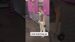 just warming up planet fitness lunk alarm meme [upl. by Atnuahc]