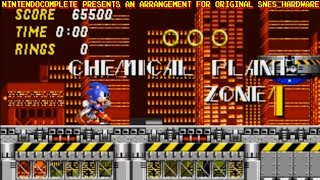 ♫CHEMICAL PLANT ZONE Sonic 2 SNES Arrangement  NintendoComplete [upl. by Rochkind237]