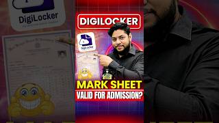 Digilocker Marksheet valid for Admission 🤔shorts [upl. by Herb]