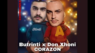 Butrint Imeri ft Don Xhoni  Corazon CHIPMUNKS VERSION [upl. by Inga]