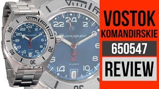 Vostok Komandirskie GMT Automatic watch 650547 Review [upl. by Shaner]