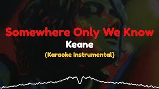 Keane  Somewhere Only We Know  Karaoke Instrumental by KaraokeIn [upl. by Ahsilla114]