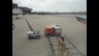 How to Load Cargo Container onto Boeing 767 [upl. by Xonk]