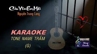 Karaoke Còn Yêu Em Mãi  Tone Nam Trầm G  HN [upl. by Barimah]