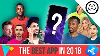 The BEST APPS in 2018  ft MKBHD UrAvgConsumer iJustine  More [upl. by Bjork189]